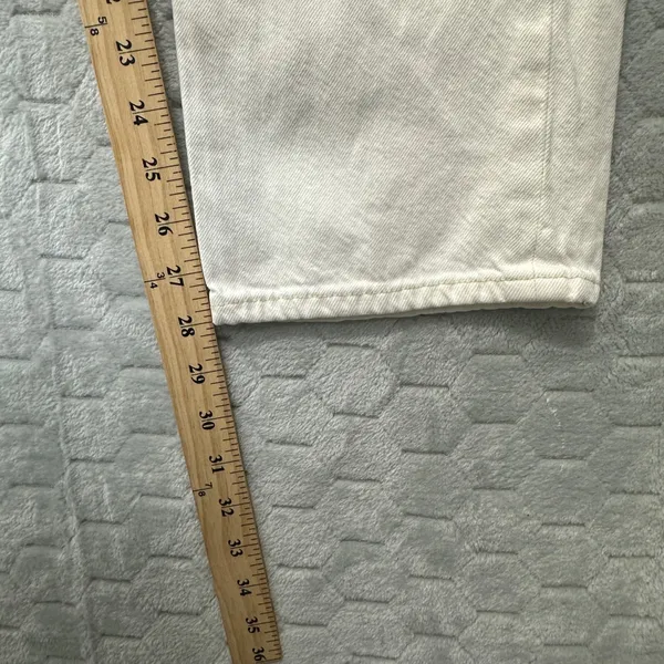 AGOLDE Jeans Cotton White High Rise Straight Leg‎ Coastal Minimalist Womens 25 - Image 8