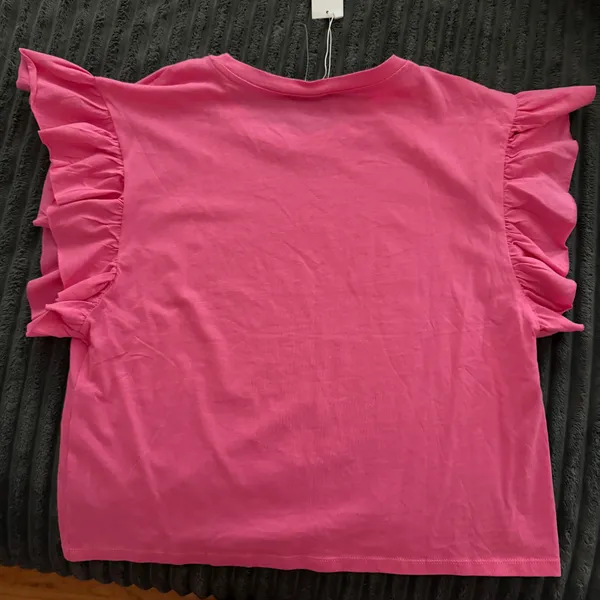 Zara pink ruffle sleeve top - Image 4