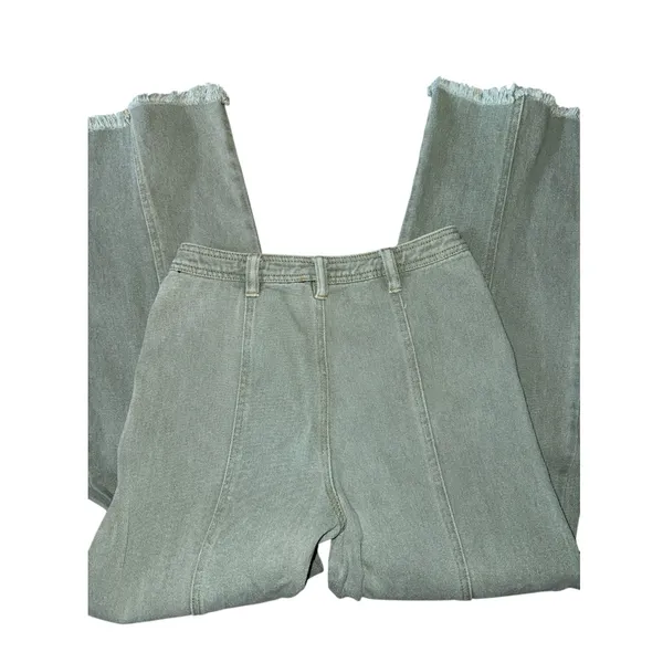 Entro Light Green Textured Pants - Image 2