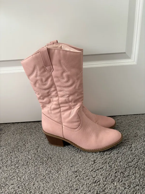 Charles Albert Pink cowboy boots - Image 3