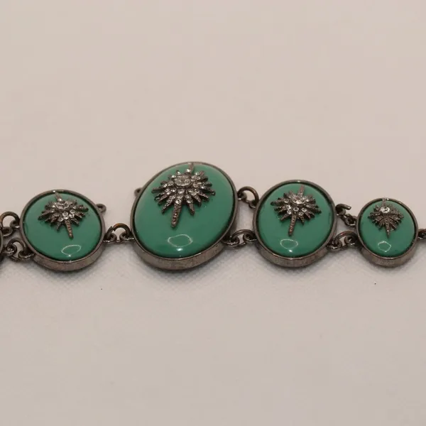 Turquoise Rhinestone Bracelet - Image 3