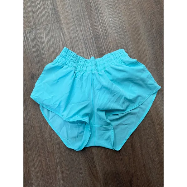 OFFLINE by Aerie Real Good Low Rise Smocked Athletic Shorts‎ Turquoise Blue XS - Image 3