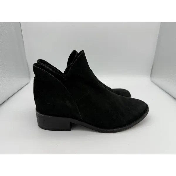 Eileen Fisher Vero Cuoio Suede Booties 6 Concert 1.5" Heel Minimal Work Travel - Image 5