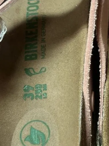 Birkenstock Arizona Vegan Textile Sandals in Soft Pink Canvas Rose - Image 4