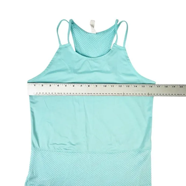 Under Armour Breathelux Mint Green Mesh Spaghetti Strap Tank Top‎ Size Small - Image 4