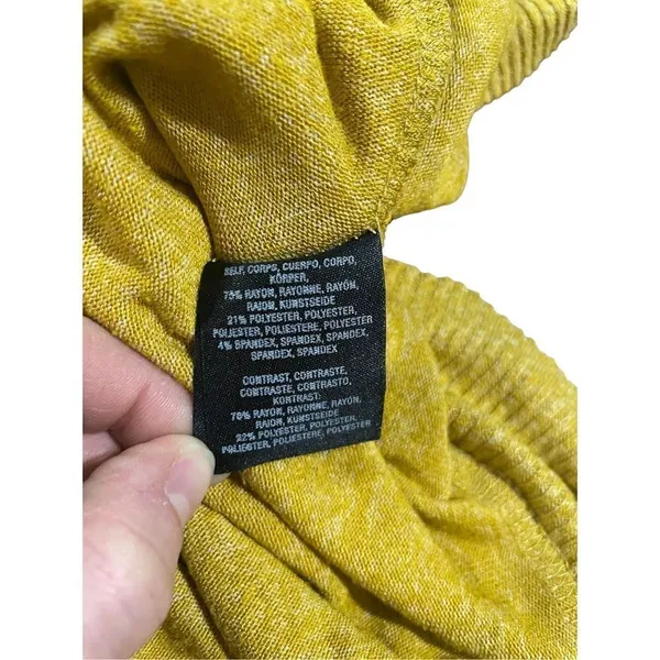 Anthropologie Postage Stamp marigold yellow‎ turtleneck sweater size medium - Image 6