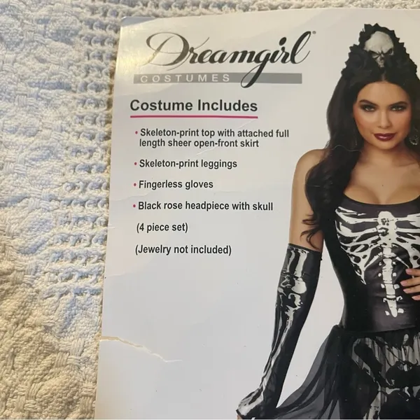 NEW Dreamgirl Bare Bones Babe Sexy Skeleton Costume Size Small - Image 7