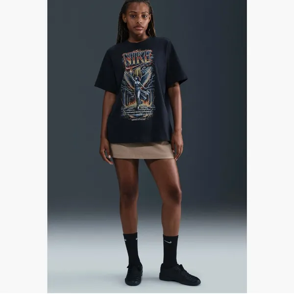 NWT Nike Goddess of Victory Graphic Tee Black Super Oversized Winged Nike Angel - Image 4