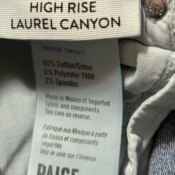 PAIGE Classic Blue Straight Leg Jeans - Image 5