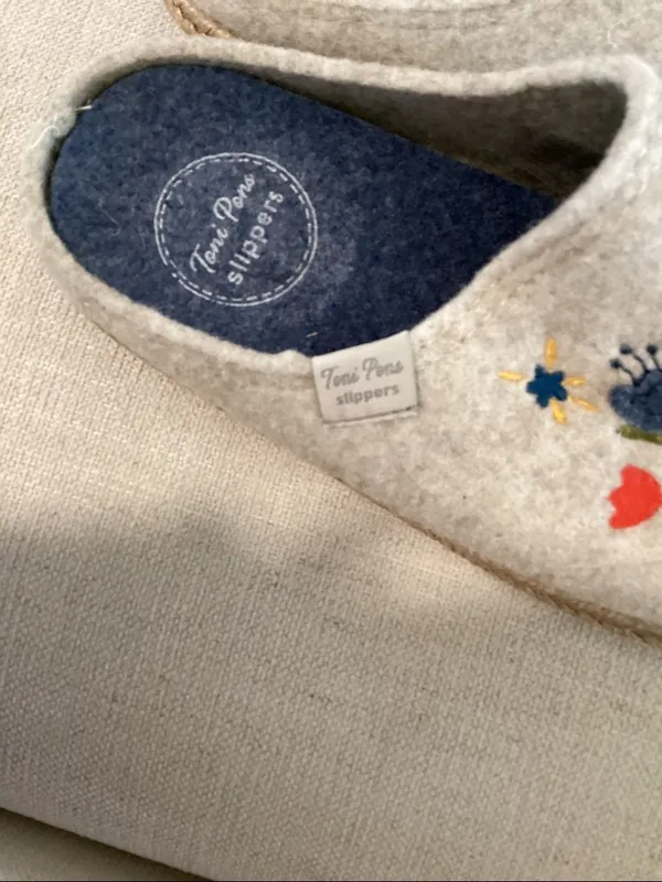 TONI PONS DELI-EF FELT SLIPPERS FOR WOMEN WITH FLOWERS, size EU37/US7, NWOT - Image 12