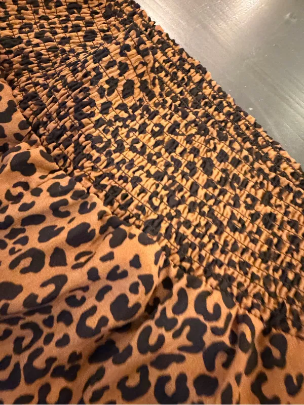 Source Unknown Leopard Print Pants - Brown & Black - Image 3