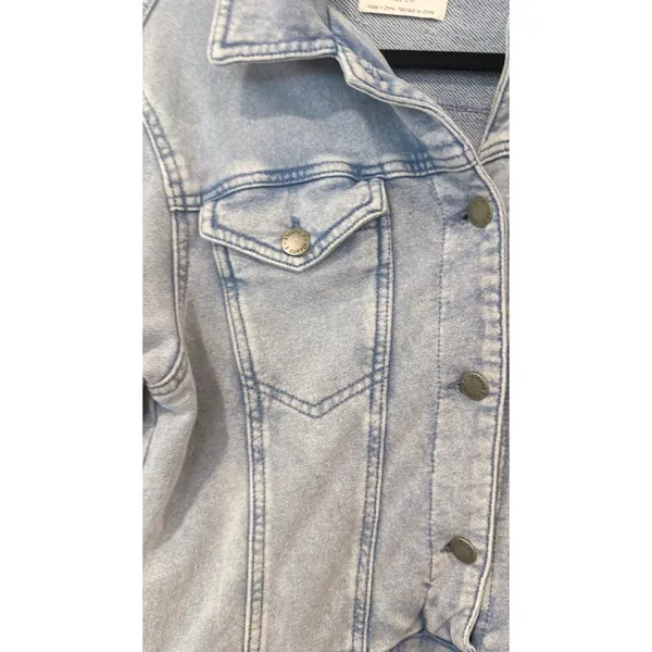 Z Supply Coyote Soft Cloth Denim Look Terry Cloth Romper Size Medium - Image 4