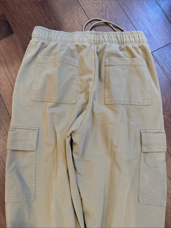 Athleta Cascade Cargo Terry Jogger in Green Size Medium - C4-085 - Image 6