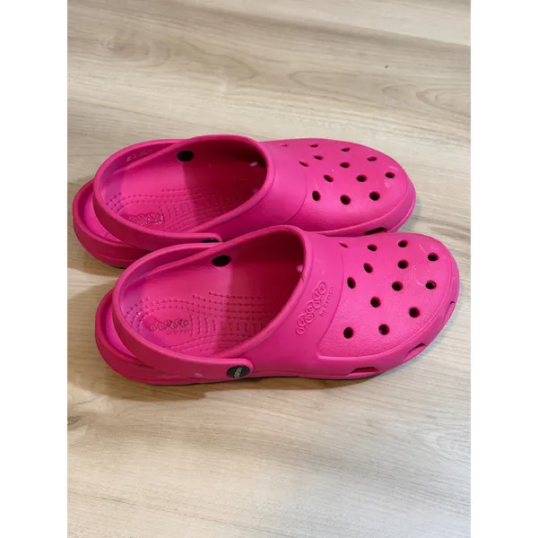 Jibbitz by Crocs Classic Clog Women W11 Pink Comfort‎ Lightweight Slip On Shoes - Image 4