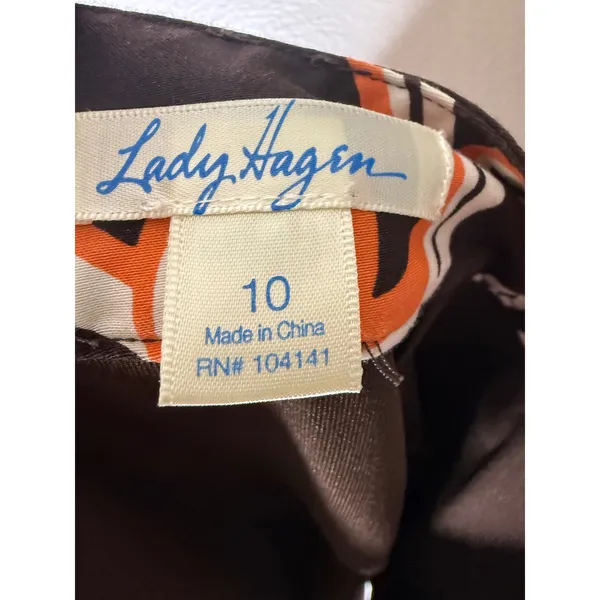 Lady Hagen‎ Brown & Orange Golf Skort size 10 - Image 5
