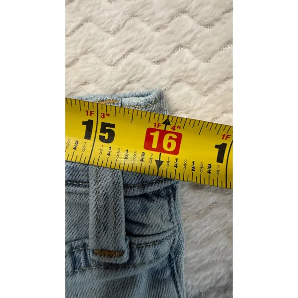 Gap 90s Loose Low Rise Jeans Light Wash Blue Cotton Size 30 10R 4439 - Image 7
