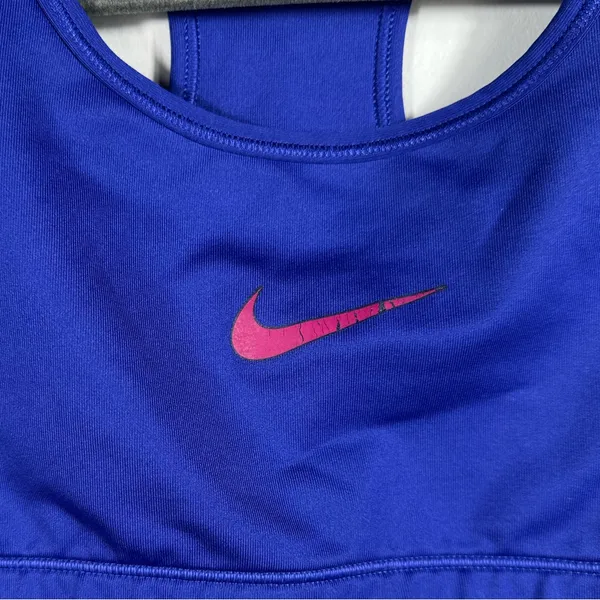Nike Pro Dri-Fit Sports Bra Blue Racerback Athletic‎ Training Women’s S - Image 5