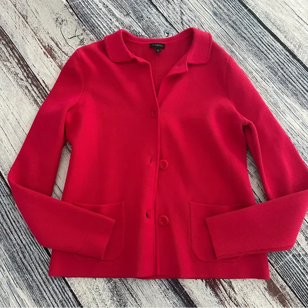 Talbots Hot Pink Knit Blazer - Image 2