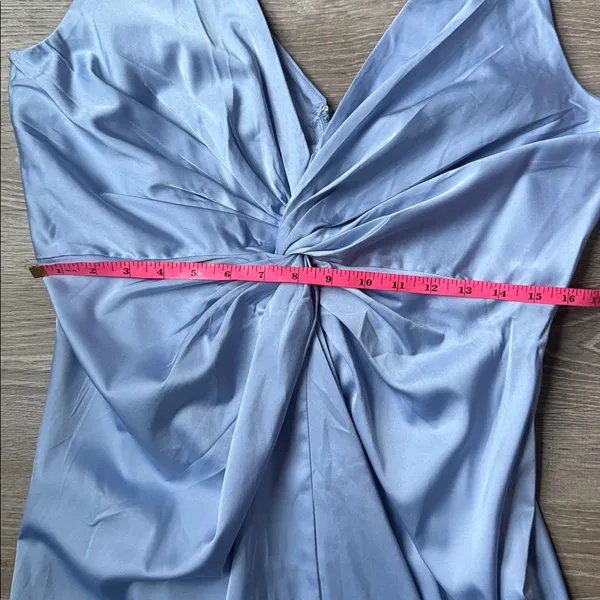 Abercrombie & Fitch Draped Twist-Front Maxi Dress Large - Image 9