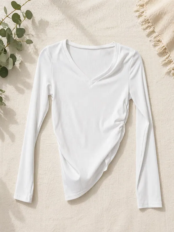 Women's White V - Image 2