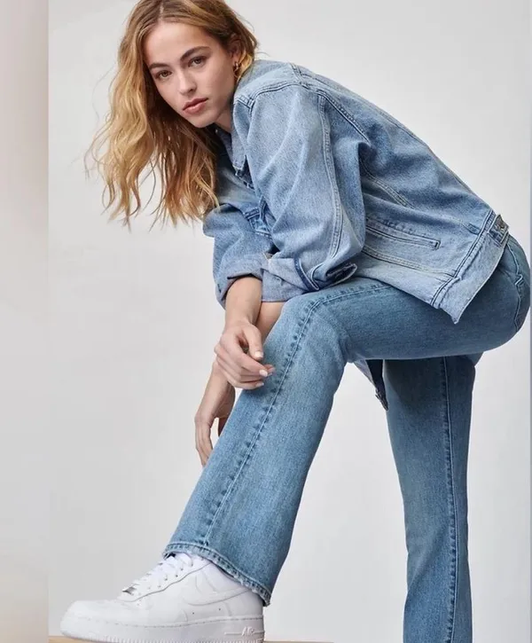Aritzia Denim Forum The Bailey High Rise Boot 90s High Rise Bootcut Jeans 28 - Image 4