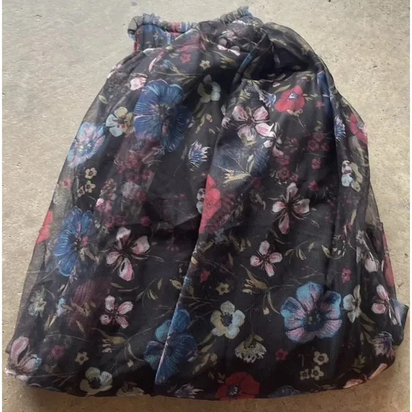 Disney Snow White Black floral Tulle Skirt by Lauren Conrad Women’s Size M - Image 13