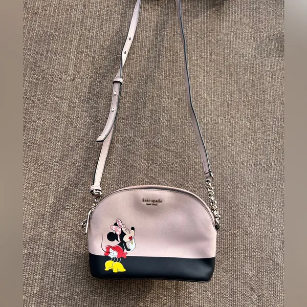 Kate Spade Minnie Mouse Mini Dome Pink Crossbody - Image 3
