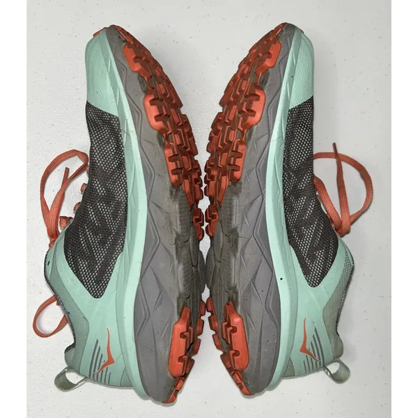 Hoka One One Womens Challenger ATR 5 Trail Running Shoes Teal/Gray Size 8.5 - Image 10