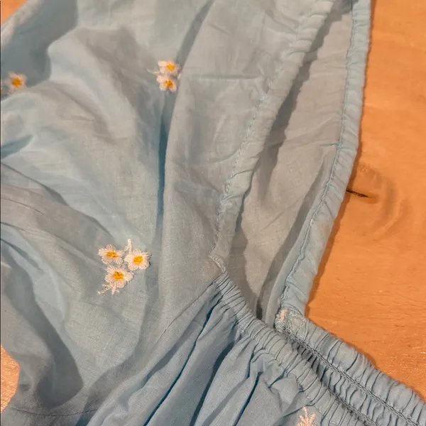 Cleobella Belinda Light Blue Mini‎ Dress large - Image 8