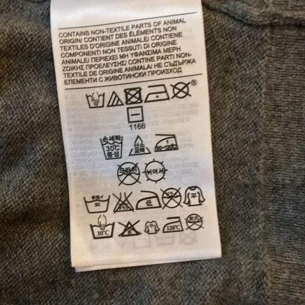 Gap merino wool blend gray long cardigan small button up career - Image 7