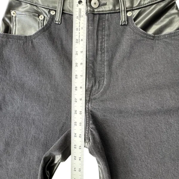 Abercrombie & Fitch Black 90s Straight Ultra High Rise Jeans Womens 6 Long NWT - Image 10