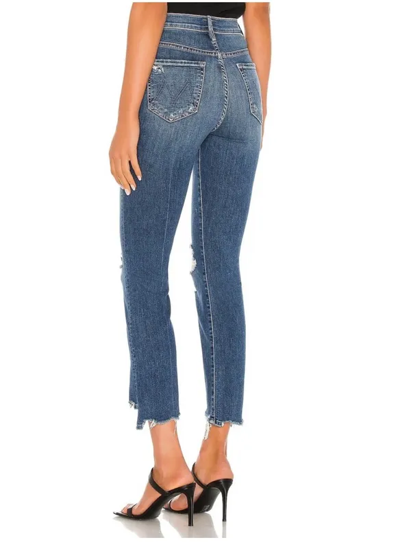 MOTHER The Insider Crop Step Chew Hem in Dancing on Coals size 27 - Image 2
