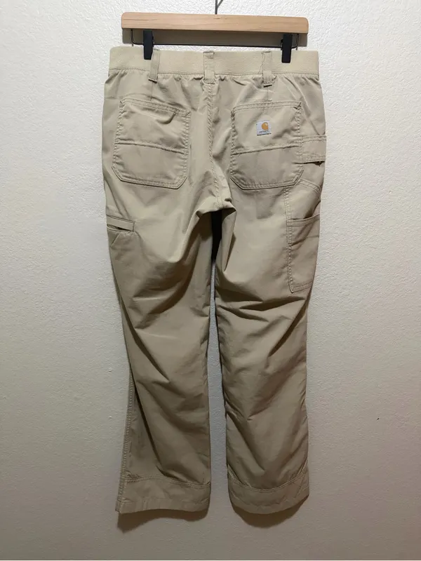 Carhartt Women’s Force Rugged Flex Lakota Pants Size 10 Tan Beige - Image 3