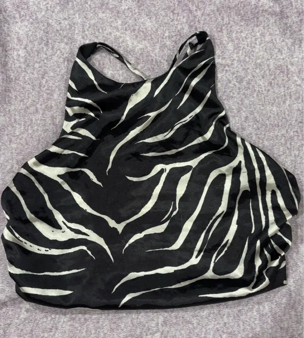 Zara Zebra Cross Back Top  - Image 2