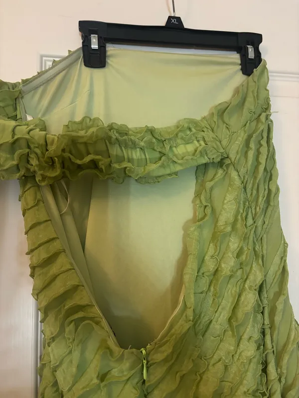 Lulus Green Midi Dress - Image 4