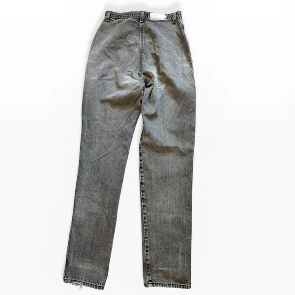 Vintage Rockies High Waist Western Jeans‎ Faded Black Distressed 26x34 Bareback - Image 3