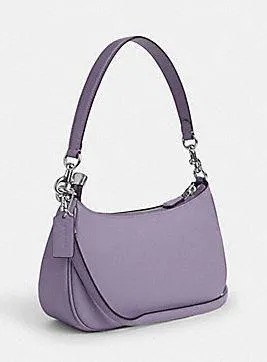 Coach TERI SHOULDER BAG ( CR099) SILVER/LIGHT VIOLET Purple Purse - Image 10