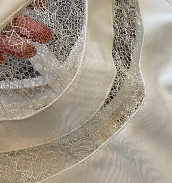 XTaren Mock Lace Collar A Line Formal Dress - Image 2
