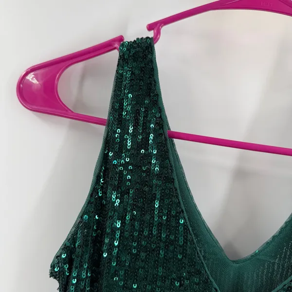 Boston Proper Tank Top Size XXS Sequin Emerald Green Cocktail Holiday Party NWT - Image 8