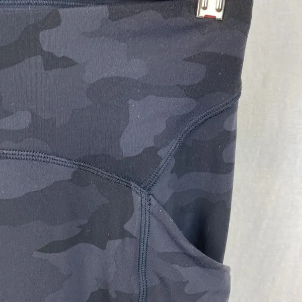 Lululemon Gray Camouflage Power Through High Rise Leggings 4 - Image 8