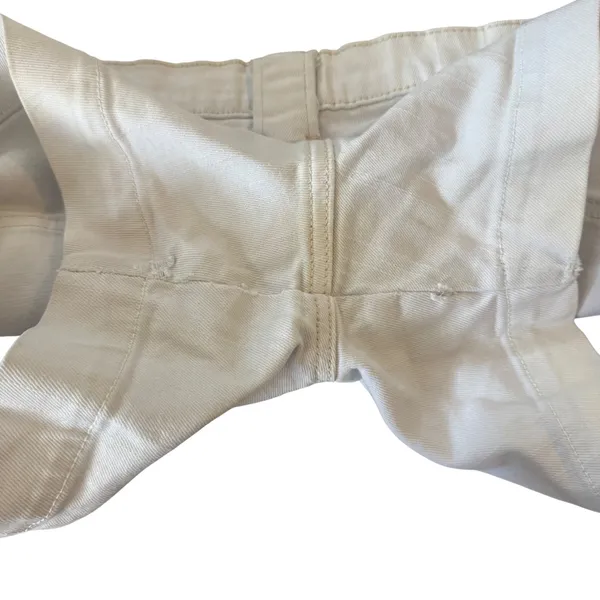 Y2K Old‎ Navy White Denim Shorts Mid Rise Stretch Cotton 4 Summer Beach Casual - Image 9