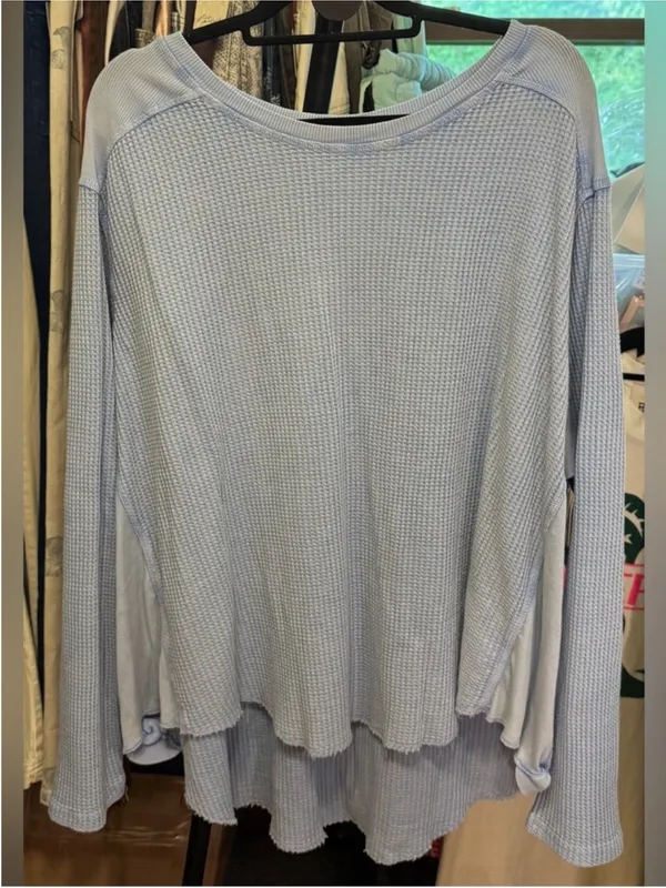 NWT Free People FP One Blake Thermal - cornflower blue - Small - Image 9