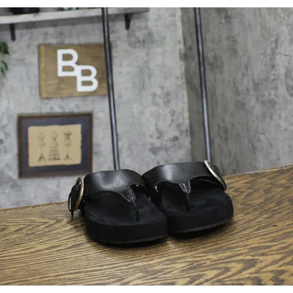 Style & Co. Womens Zayaa Flat Sandals Black 6M - Image 3