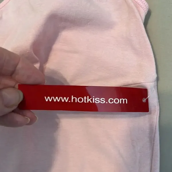 NWT Hot Kiss size medium adorable soft pink bralette crop top adjustable straps - Image 5