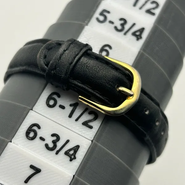 Vintage Gold-tone Embassy Black Dial Women’s Quartz Watch Working - Image 6