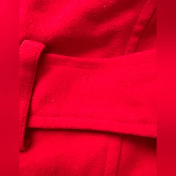 Lamasini Women's Vibrant Red Trench Coat - Image 15