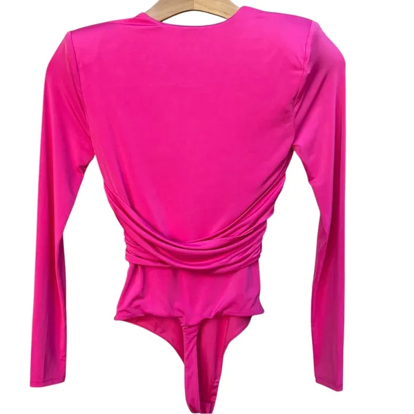 Lovers + Friends Anya Long Sleeve Pink Bodysuit Women’s X-Small - Image 9