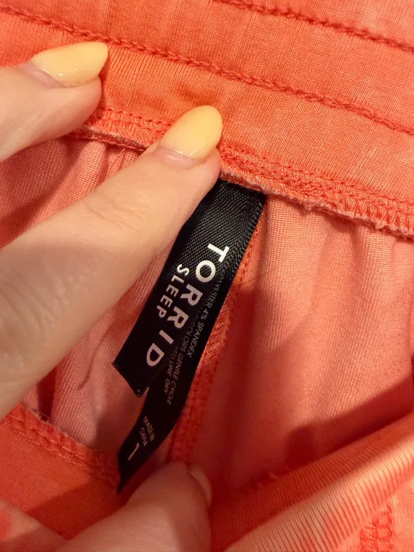 torrid Orange Terry Drawstring‎ Athletic Shorts - Image 2