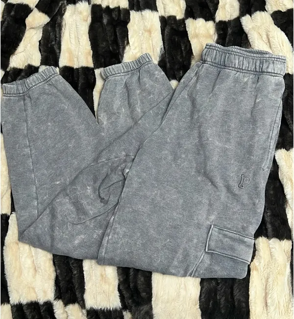 PINK Victoria's Secret sweatpants jogger baggy grey - Image 4