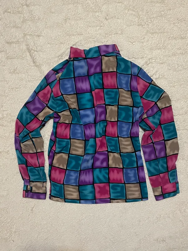 Notations Vintage Disco Pattern Button Up - Image 2